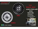 Cerchi grifo 4,5x 12 4x98 neri bianchi fiat 126