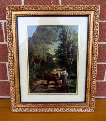 Quadri antichi e  vintage: Corot, Bossoli, Del Re, Cavalleri etc - Foto 4