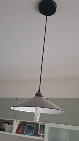 Coppia di Lampadari a sospensione Moderni Neri opaco - Foto 2