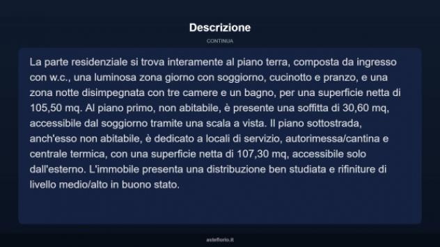 Immobile in asta di 252 m² con più di 5 locali e box auto in vendita a Pergola - Foto 5