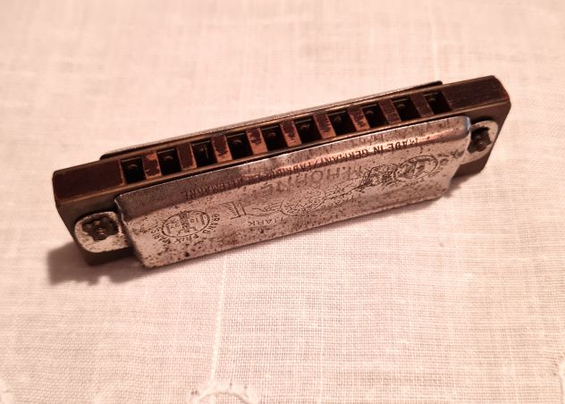 M. HOHNER "PICCOLO" Armonica, Made Germany , anni ' 40 tonalità G .