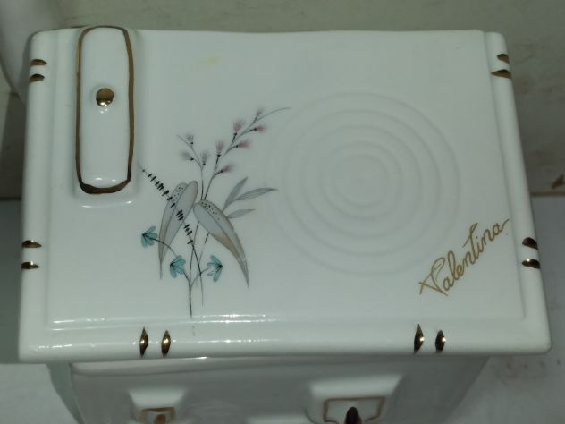 COFANETTO IN CERAMICA ARTISTICA RF FILETTATAORO ZECCHINO VINTAGE - Foto 4