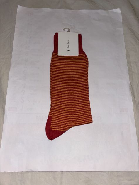 CALZE NUOVE CON CARTELLINO FIRMATE ORIGINALI”PAUL SMITH”MADE IN ITALY DA UOMO - Foto 2