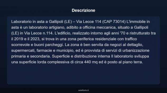 Immobile in asta di 440 m² in vendita a Gallipoli - Foto 4