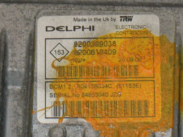 8200399038 8200619409 ECU RENAULT CLIO KANGOO 1.5 DCI DCM1.2 R0410B034C - Foto 2