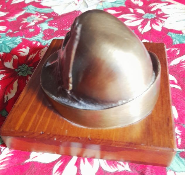 Cappello d’alpino in ottone e legno 10x10 con dedica - Foto 6