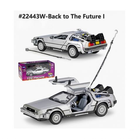 DELOREAN BACK TO THE FUTURE MODELLINI 3 AUTO RITORNO AL FUTURO 1:24 WELLY - Foto 2