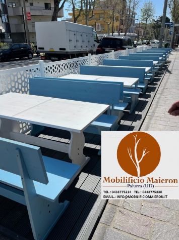 Panche e Tavoli Pavia Per Arredamento Birreria Pub Ristorante Osterie - Foto 10