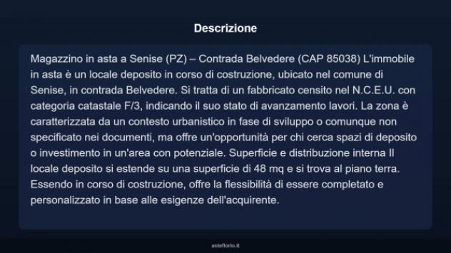 Immobile in asta di 48 m² in vendita a Senise - Foto 4