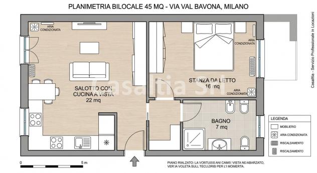 Bilocale arredato in affitto a Lorenteggio – 45 m² - Foto 12