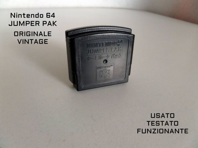 Jumper pak Nintendo 64 (ORIGINALE VINTAGE) FUNZIONANTE,TESTATO