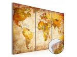 Quadro Con Vetro Acrilico Mappamondo Cm.60x40 - 120x80 - 90x60
