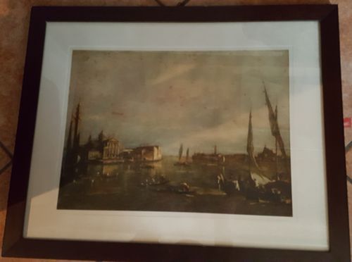 Cornice con stampa Venezia