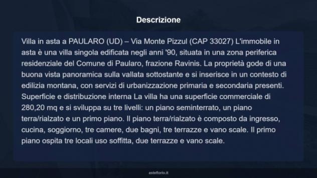 Immobile in asta di 280 m² con più di 5 locali e box auto in vendita a Paularo - Foto 14