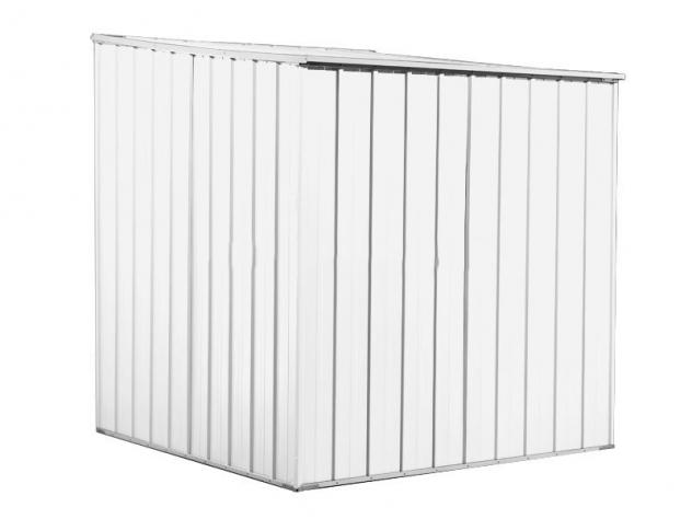 Box prefabbricato, casetta da giardino in lamiera zincata. Capanno ricovero attrezzi o deposito/garage auto in Acciaio 1.75 x 1.85 m x h1.92 m - 70 KG - Foto 4
