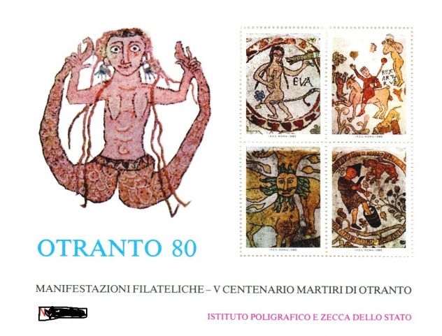 OTRANTO 80 - V° CENTENARIO MARTIRI D'OTRANTO MANIFESTAZIONI FILATELICHE