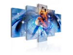 Quadro Bacio Ballando - Blu - 100x50 E 200x100 ARREDALACASA