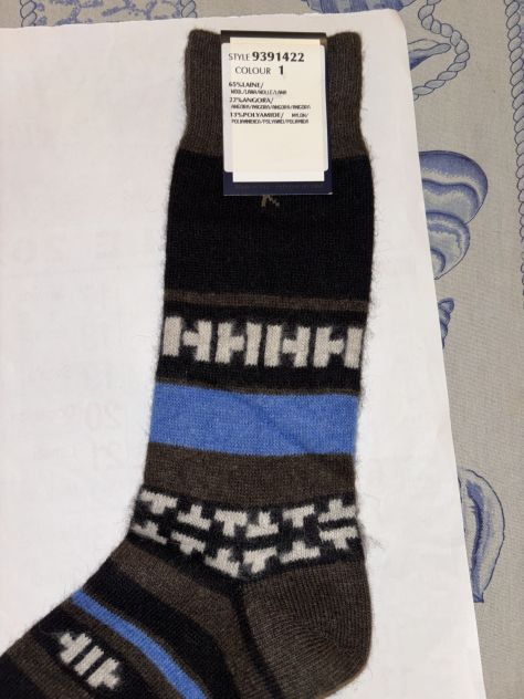 CALZE NUOVE DA UOMO IN LANA E LANA D’ANGORA FIRMATE ORIGINALI KENZO,MADE IN ITAL - Foto 7