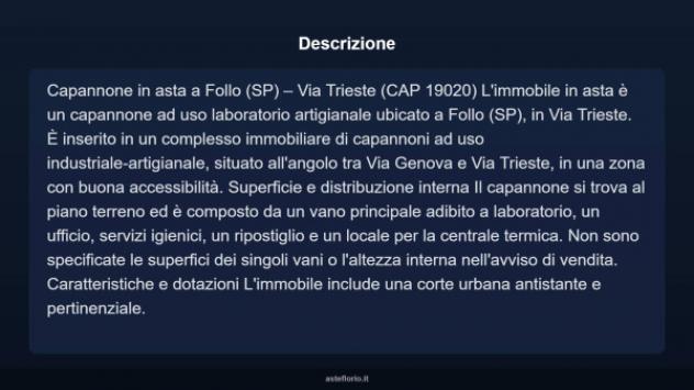 Immobile in asta di 400 m² in vendita a Follo - Foto 3