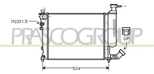 CONDENSATORE A/C CI032R002 Raffreddamento  Termico  Clima  Condensatore a-c PEUGEOT - 306 BERLINA 4 PORTE - 1994  1997