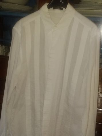 Camicia bianca cotone Versace uomo - Foto 2