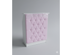 Bancone reception in offerta ecopelle rosa e bianco con spedizione
