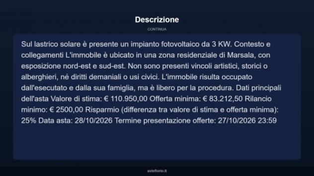 Immobile in asta di 206 m² in vendita a Marsala - Foto 12