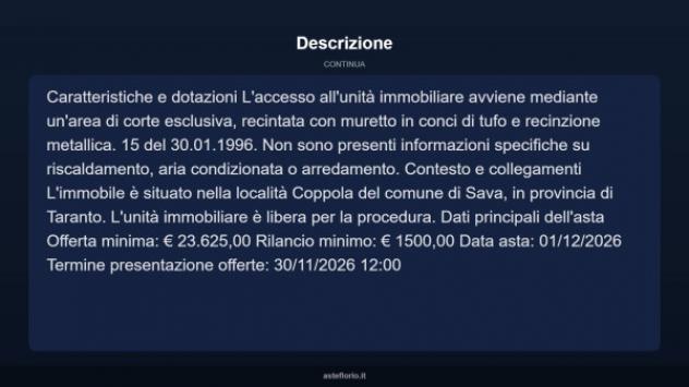 Immobile in asta di 90 m² in vendita a Sava - Foto 4