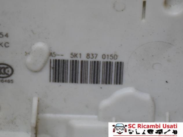 Serratura Porta Anteriore Sx Volkswagen Golf 7 5K1837015D - 32534 - Foto 2