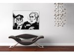 Quadro Alan Ford dipinto a mano pop art moderno
