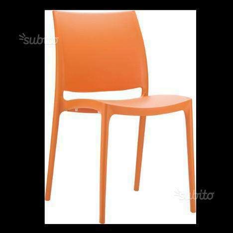 Sedie bar esterno cod 8025 in polipropilene nuove