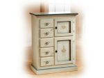 Mobili Decorati: Stipo 2 Porte 5 Cass Bianco Filo Azzurro Affare