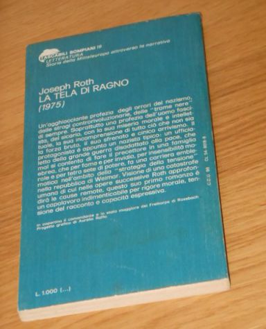 La tela di ragno, Joseph Roth, TASCABILI BOMPIANI 19, 1976 - Foto 6