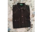 Benetton camicia jeans nero