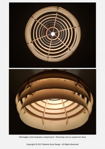 LAMPADE - PARALUMI DI DESIGN 'ECOS' - IN LEGNO E PVC ECOSOSTENIBILI - Foto 3
