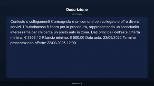 Immobile in asta di 20 m² in vendita a Carmagnola - Foto 4