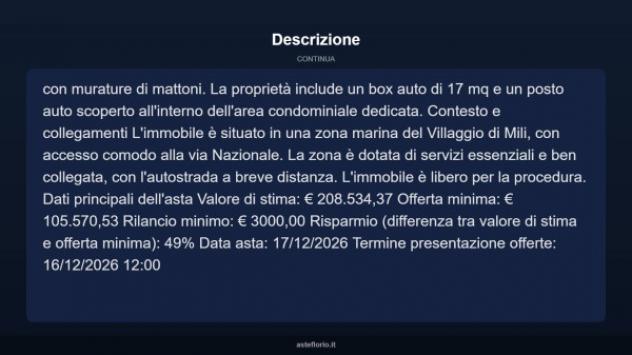 Immobile in asta di 172 m², box auto in vendita a Messina - Foto 14