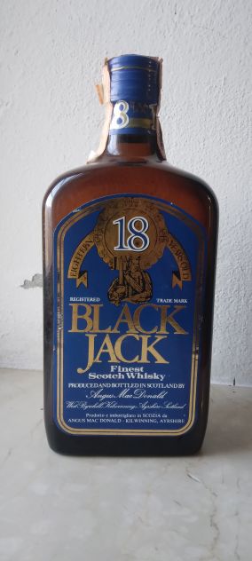 Finest Scotch Whisky Black Jack 18 Years Old Vintage