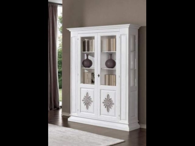 Credenza Legno massello 2 Ante Intagliata Shabby Chic cod 7624