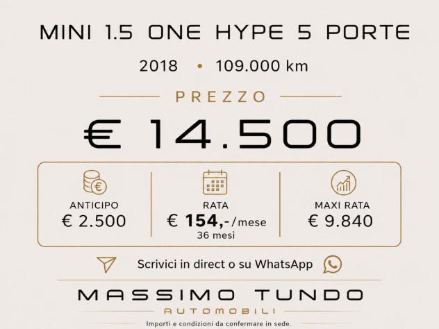 MINI 1.5 One Hype 5 porte - Foto 7