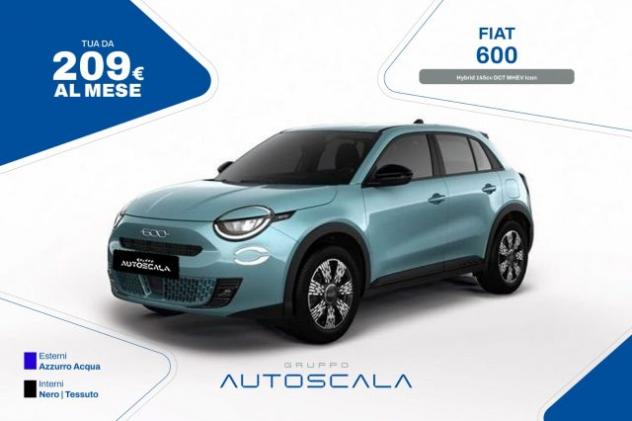 FIAT 600 Hybrid 145cv DCT MHEV Icon rif. 24094576