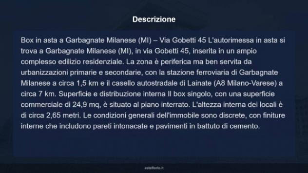 Immobile in asta di 24 m² in vendita a Garbagnate Milanese - Foto 8