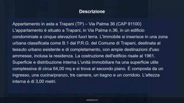Immobile in asta di 64 m² in vendita a Trapani - Foto 13