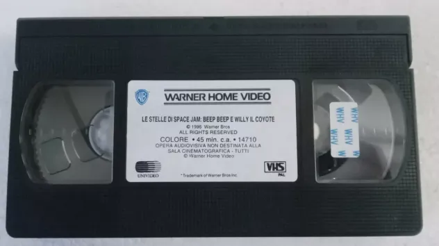 VIDEOCASSETTA VHS LE STELLE DI SPACE JAM BEEP BEEP E WILLY IL COYOTE PIV 14710 - Foto 4
