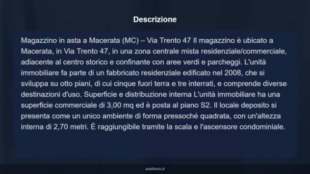 Immobile in asta di 3 m² in vendita a Macerata - Foto 5