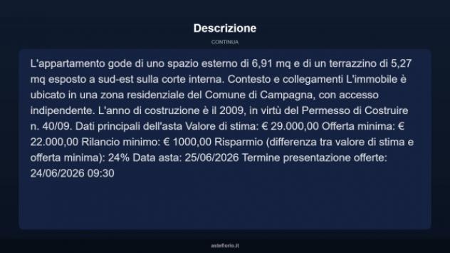 Immobile in asta di 57 m² in vendita a Campagna - Foto 15