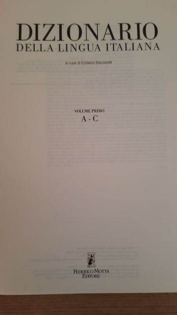 Dizionario della lingua Italiana - Federico Motta editore 1990 - Foto 4
