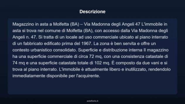 Immobile in asta di 102 m² in vendita a Molfetta - Foto 4