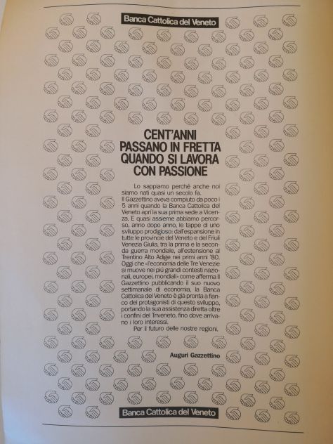 Libro "Supplemento al N° 67 de "Il Gazzettino" del marzo 1987 per il centenario. - Foto 2