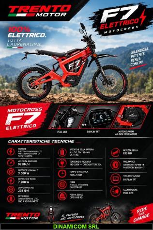 125cc ELETTRICO CROSS F7 L3e PICCO 7,2 KW